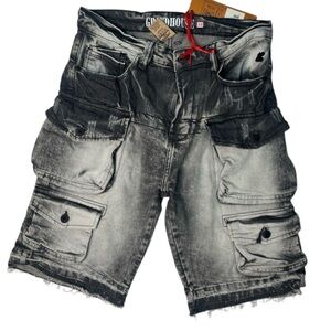 Stylish Black Denim Men Shorts